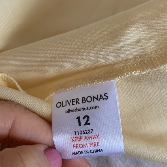 Oliver Bonas cloud frilled midi dress buttermilk size 12‎ NWT ruffle tie back - Picture 6 of 13